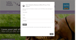Desktop Screenshot of lapawanimalhospital.com